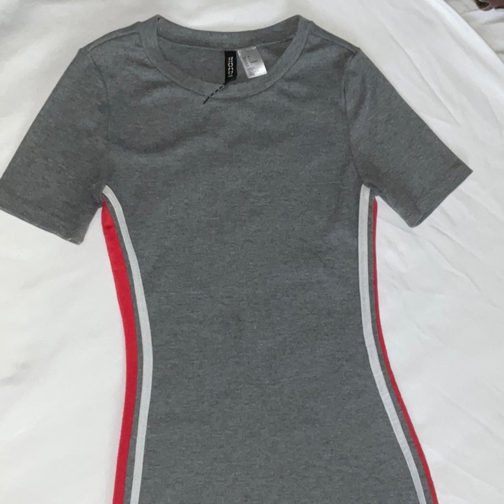 H&M Red and Gray Mini Dress - Picture 7 of 7